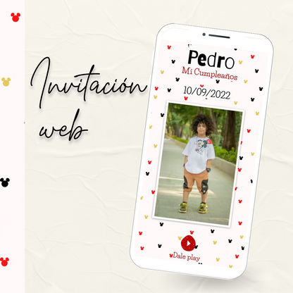 Invitacion Web Modelo Pedro + Save the date