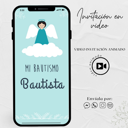 Video invitación Modelo Bautista