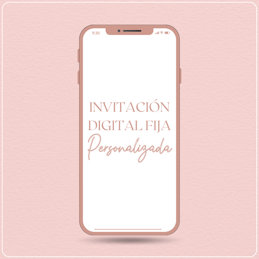 Invitacion Fija Personalizada