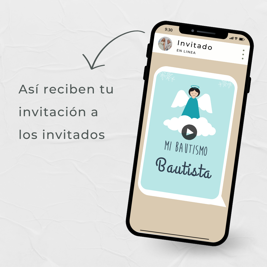 Video invitación Modelo Bautista