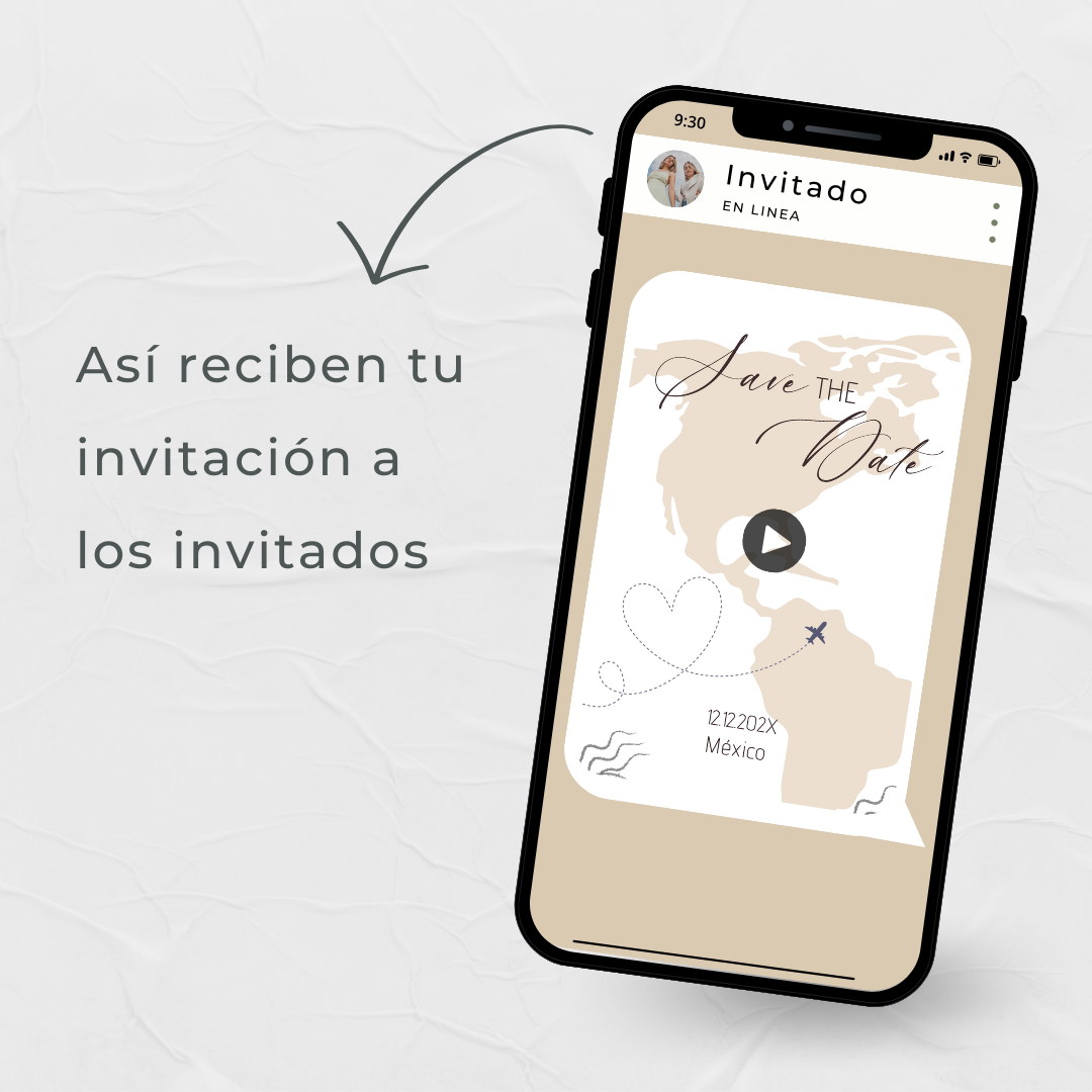 Video invitación Modelo Destino