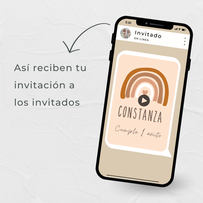 Video invitación Modelo Constanza
