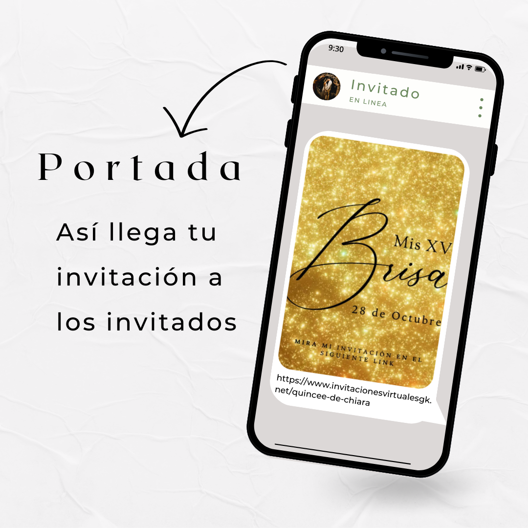 Invitacion Web Modelo Eris + Save the date