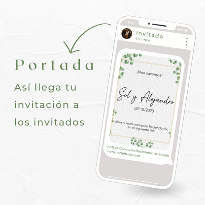 Invitacion Web Modelo Chubut + Save the date