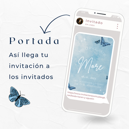 Invitacion Web Modelo Eva + Save the date