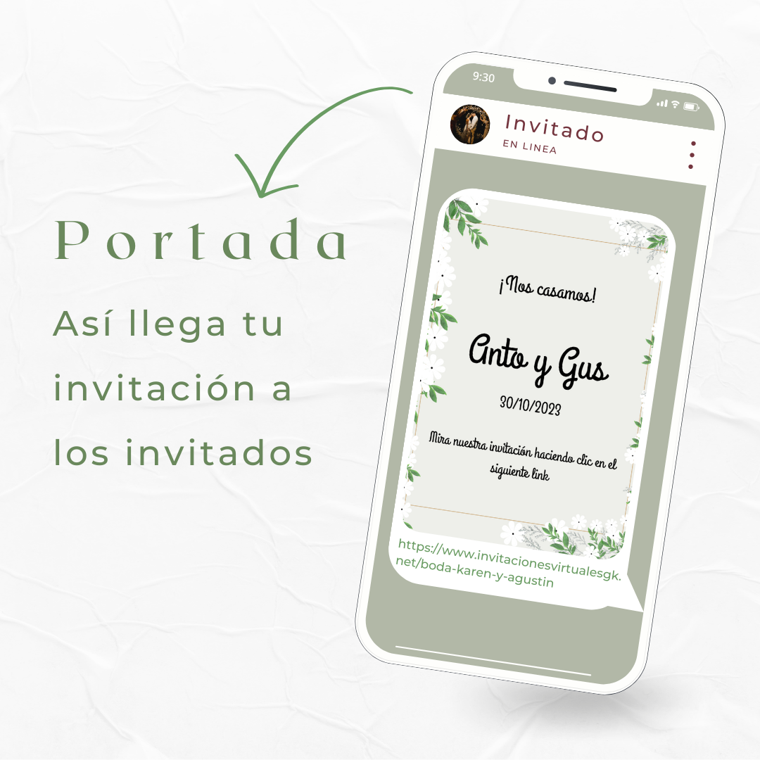 Invitacion Web Modelo Luján + Save the date