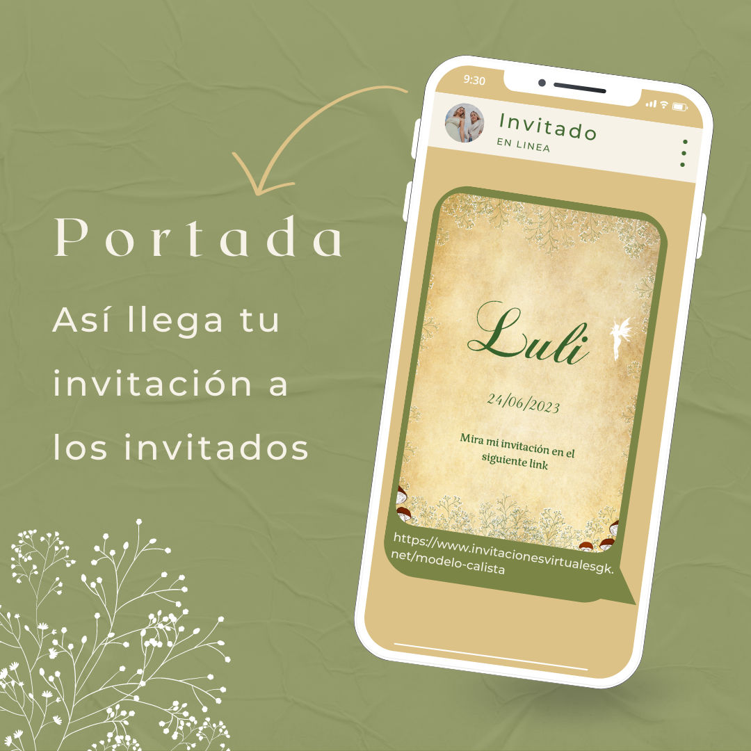 Invitacion Web Modelo Calista + Save the date