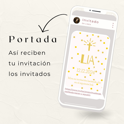 Invitacion Web Modelo LIA + Save the date