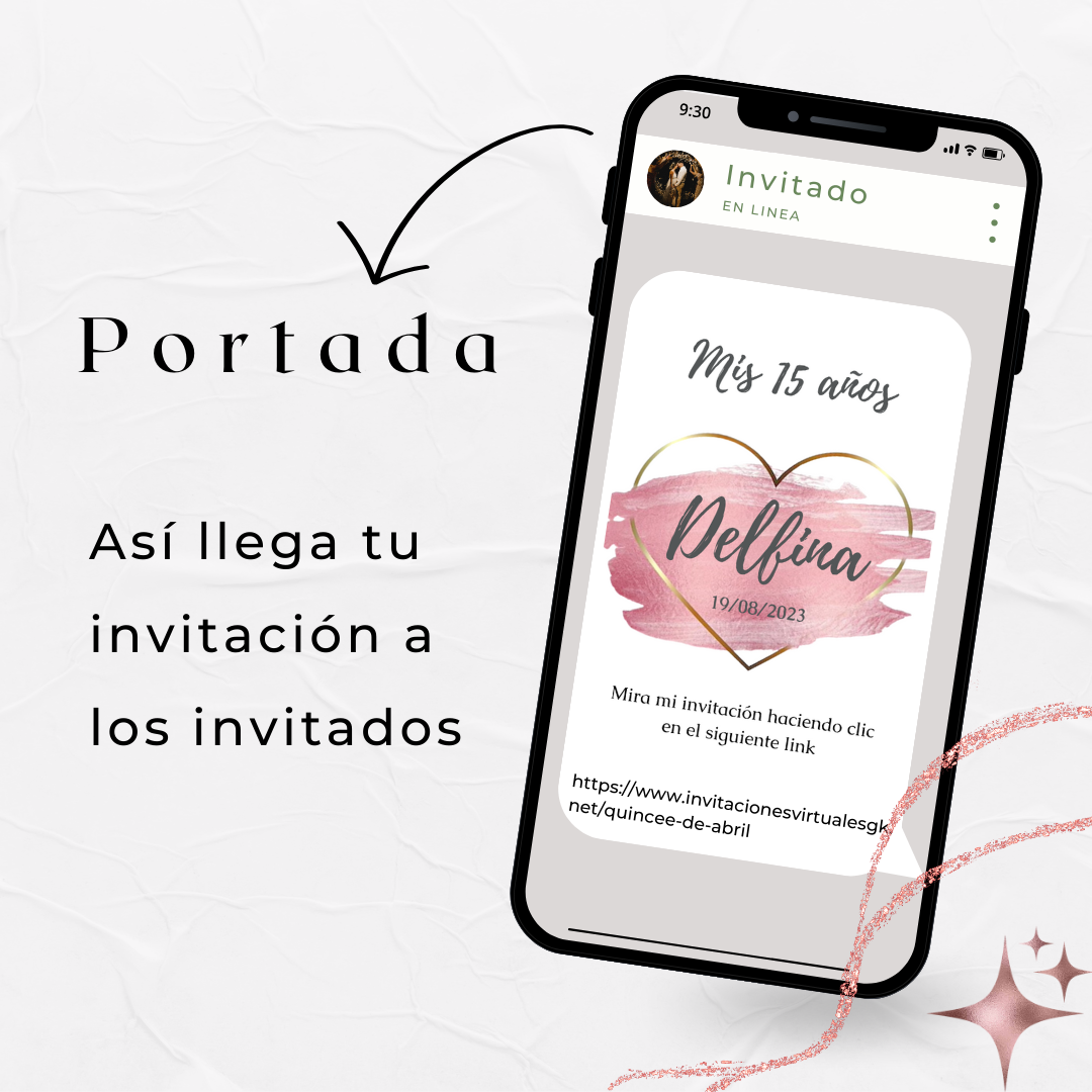 Invitacion Web Modelo Hera + Save the date