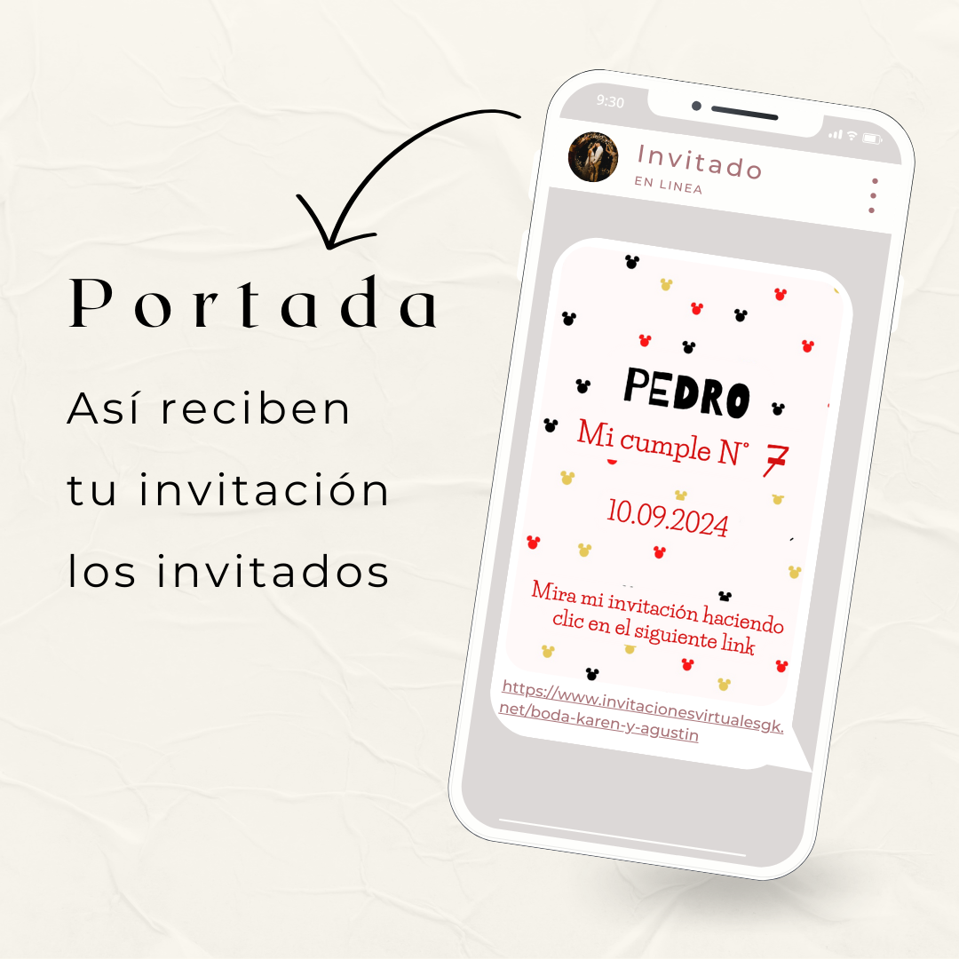 Invitacion Web Modelo Pedro + Save the date