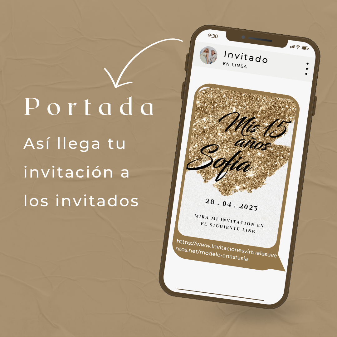 Invitacion Web Modelo Anastasia + Save the date