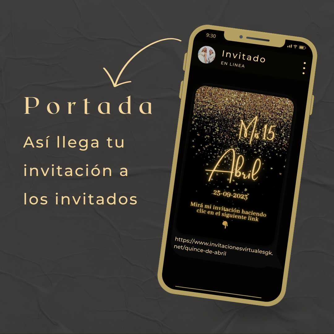 Invitacion Web Modelo Feme + Save the date