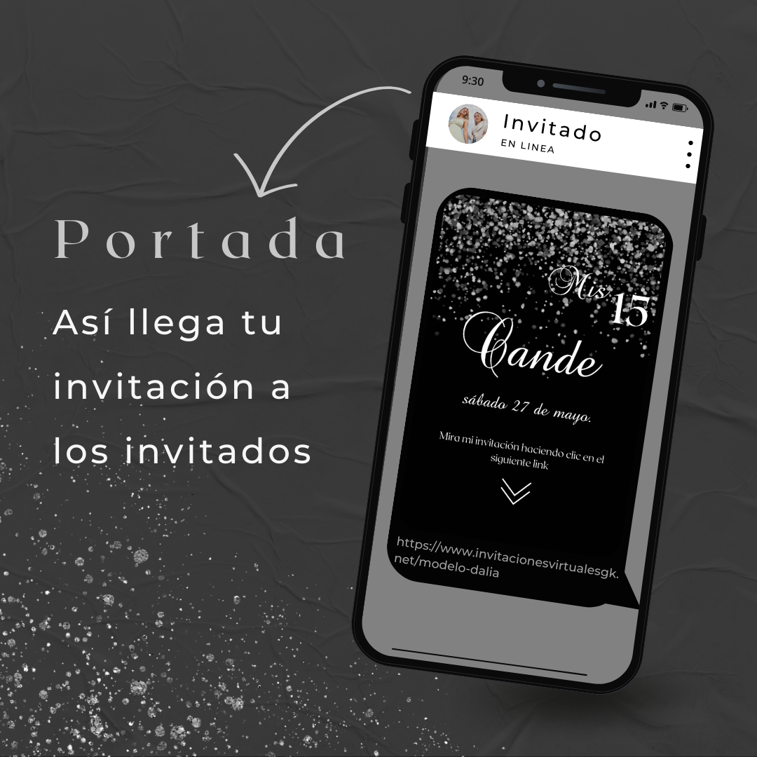 Invitacion Web Modelo Dalia + Save the date