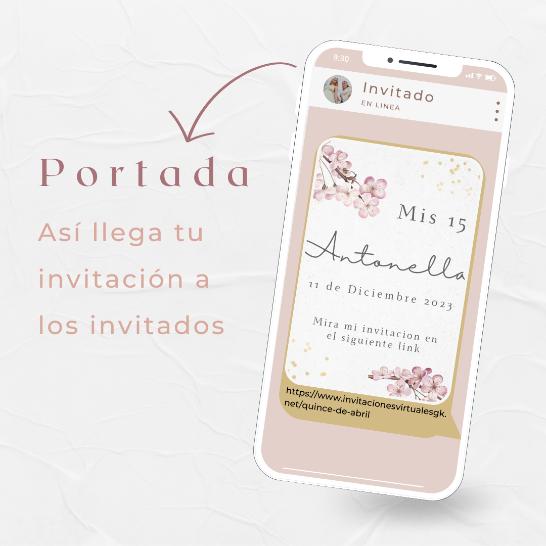 Invitacion Web Modelo Gaia + Save the date