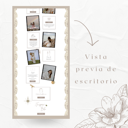 Invitacion Web Modelo Aria + Save the date