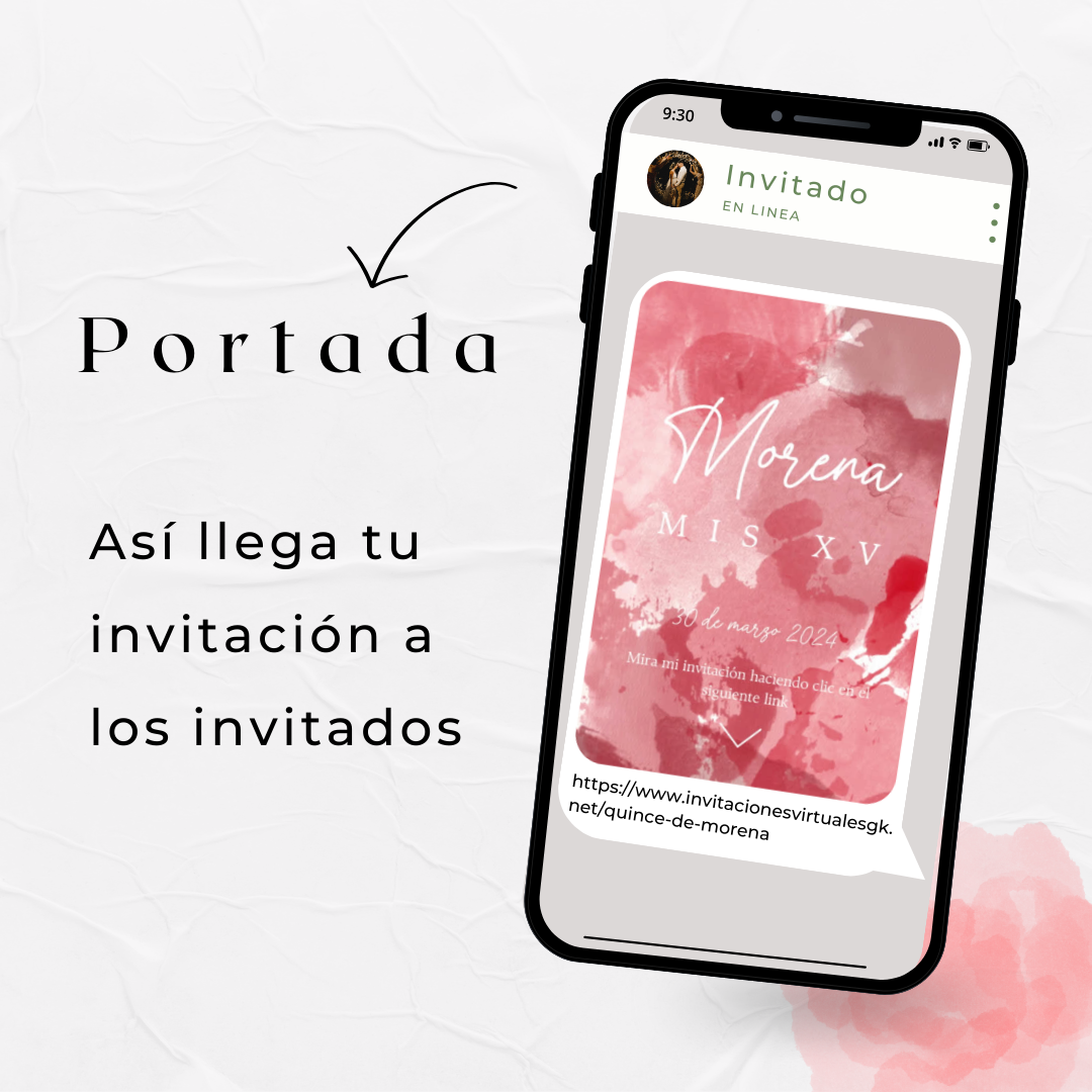 Invitacion Web Modelo Adara + Save the date