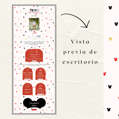 Invitacion Web Modelo Pedro + Save the date