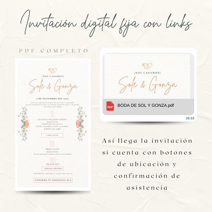 Invitacion Fija Modelo Giverny