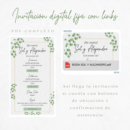 Invitacion Fija Modelo Chubut