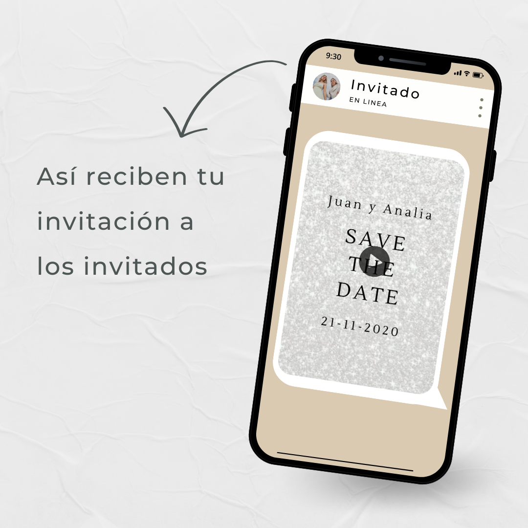 Video invitación Modelo Silver
