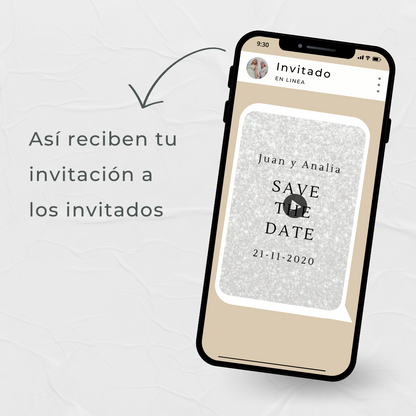 Video invitación Modelo Silver