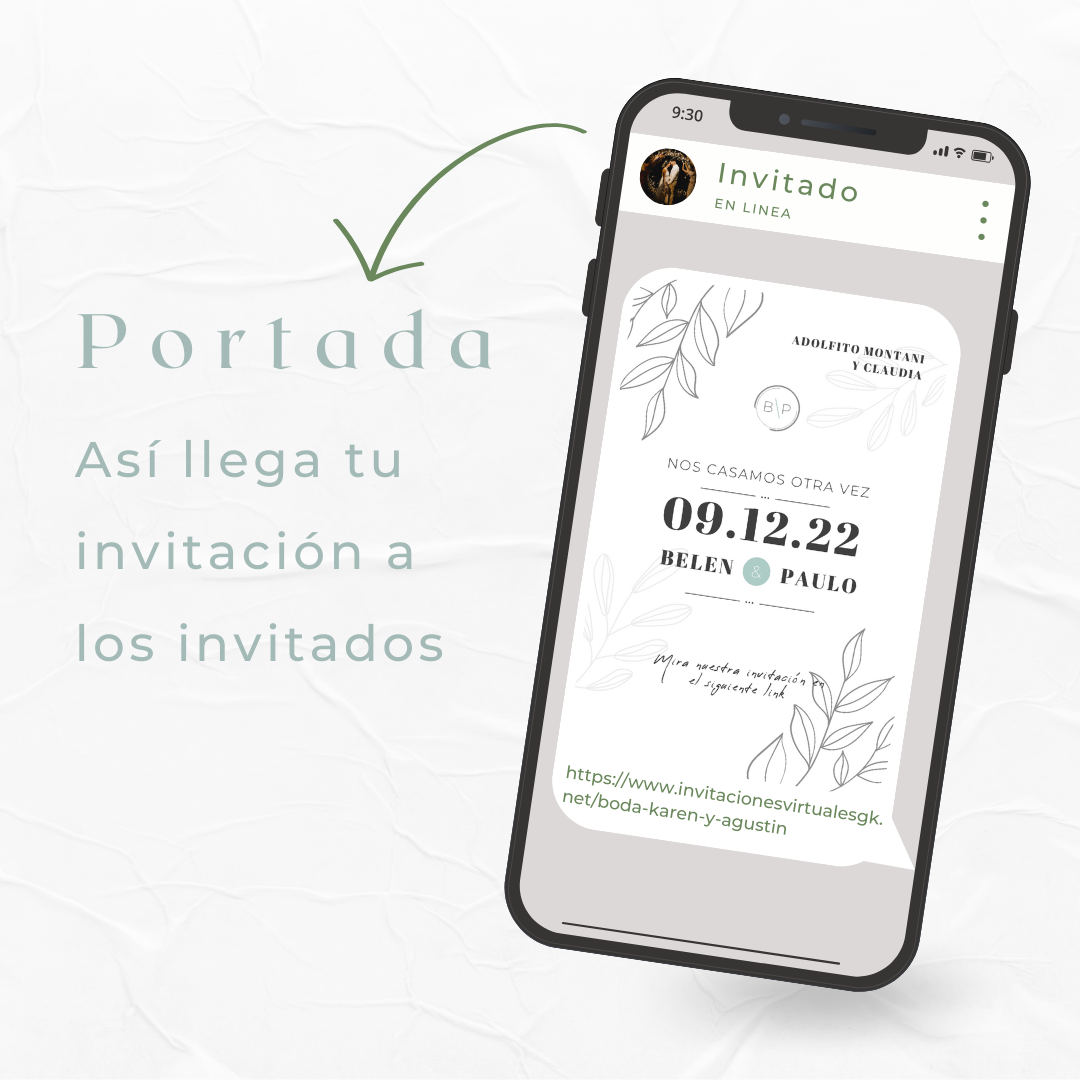 Invitacion Web Modelo Azam + Save the date