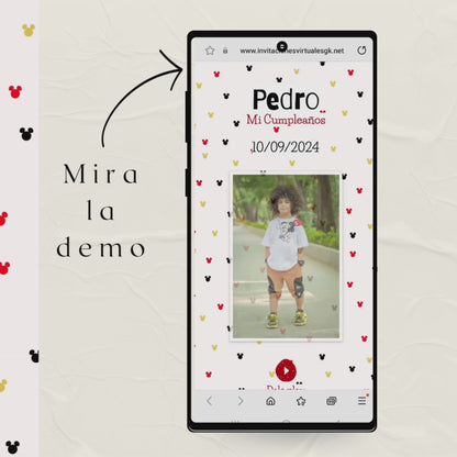 Invitacion Web Modelo Pedro + Save the date