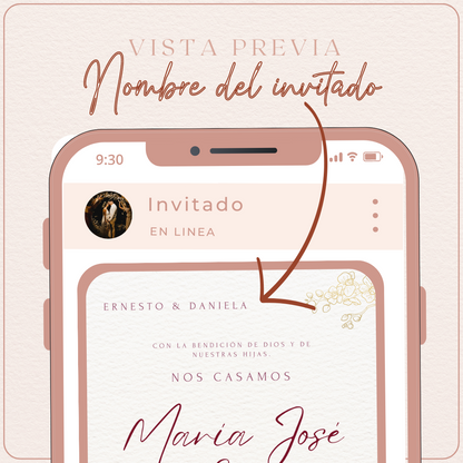 Lista de invitados personalizada