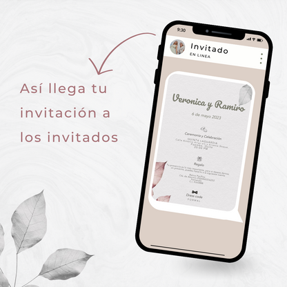 Invitacion Fija Modelo Areco