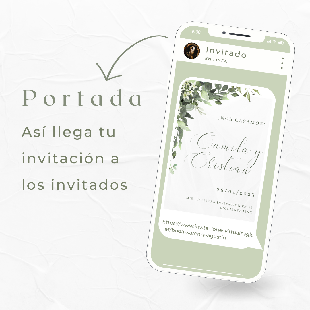 Invitacion Web Modelo San Pedro+ Save the date