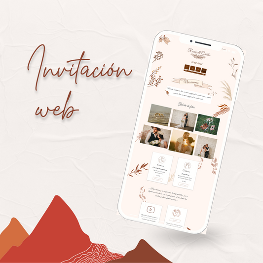 Invitacion Web Modelo Purmamarca +Save the date