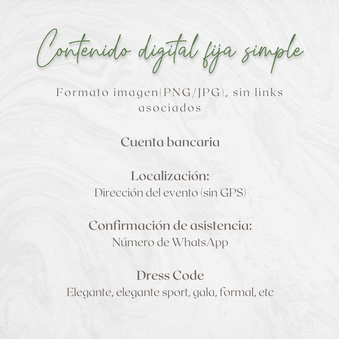 Invitacion Fija Modelo Chubut