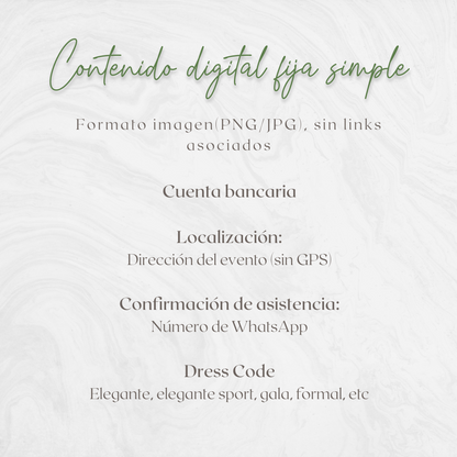 Invitacion Fija Modelo Chubut