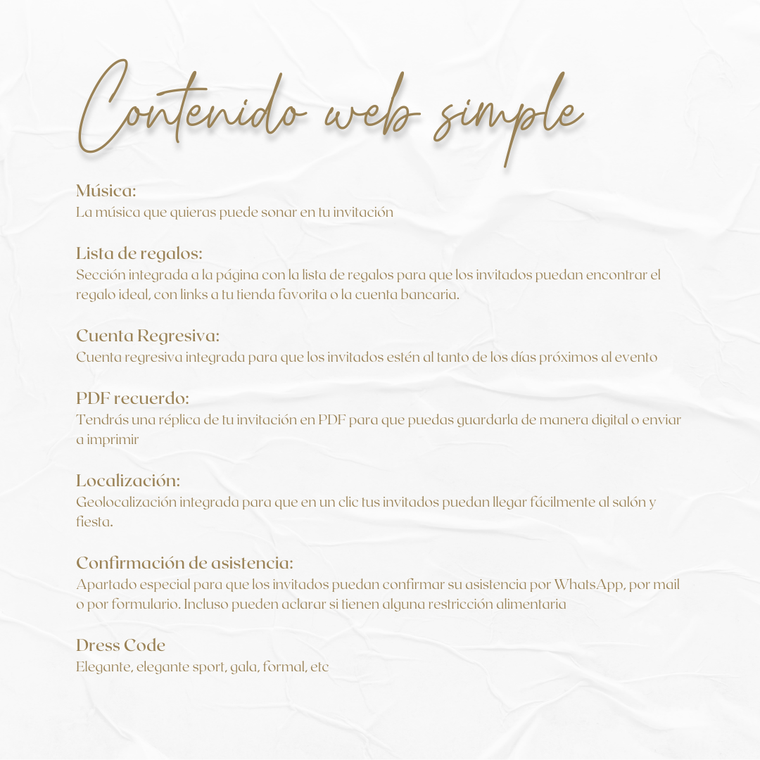 Invitacion Web Modelo Anastasia + Save the date